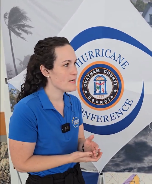 Chatham County Emergency Preparedness Manager Chelsea Sawyer says she concerned that some Savannah residents aren't taking the threat of hurricanes seriously.