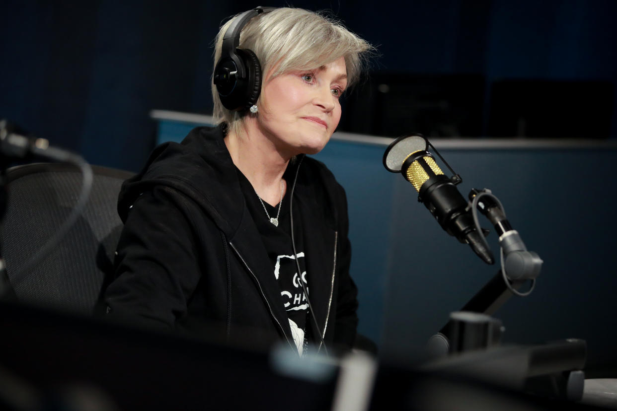 LOS ANGELES, CALIFORNIA - FEBRUARY 27: Sharon Osbourne visits the SiriusXM Hollywood Studio on February 27, 2020 in Los Angeles, California. (Photo by Rich Fury/Getty Images)