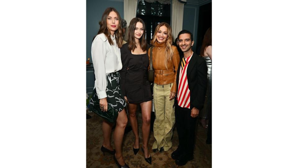 Maria Sharapova, Kristina Romanova, Rita Ora and Imran Amed attend an intimate dinner to celebrate the 20th anniversary of Maria Sharapova's first Wimbledon