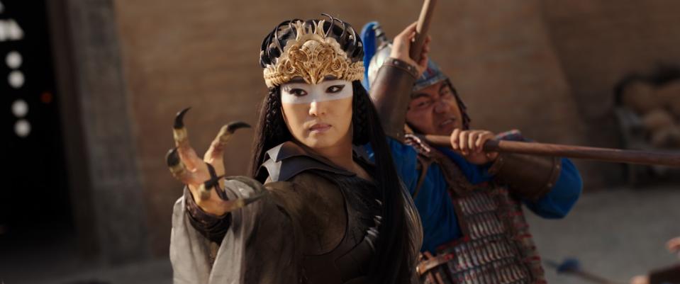 Gong Li in the movie "Mulan."