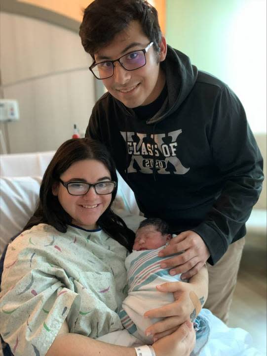Baby Alexia and parents Destanee and Omar Rodriguez-Gonzalez. (Courtesy Holland Hospital)