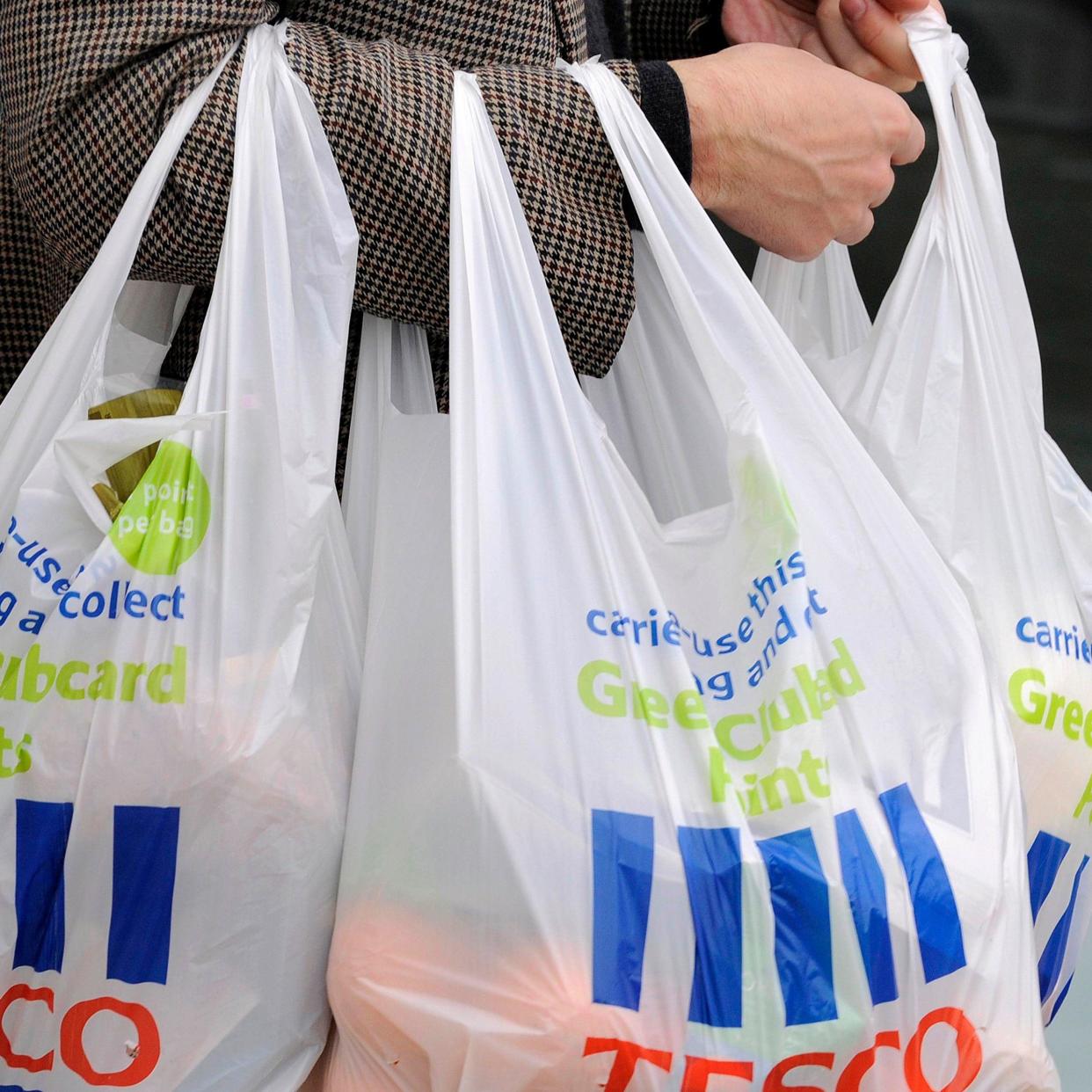 Over 637 million bags were used by Tesco customers over the past 12 months - TOBY MELVILLE