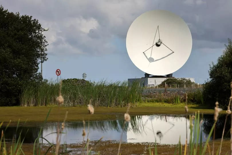 Antenna 6 at Goonhilly Earth Station has helped track the Indian mission to the Moon