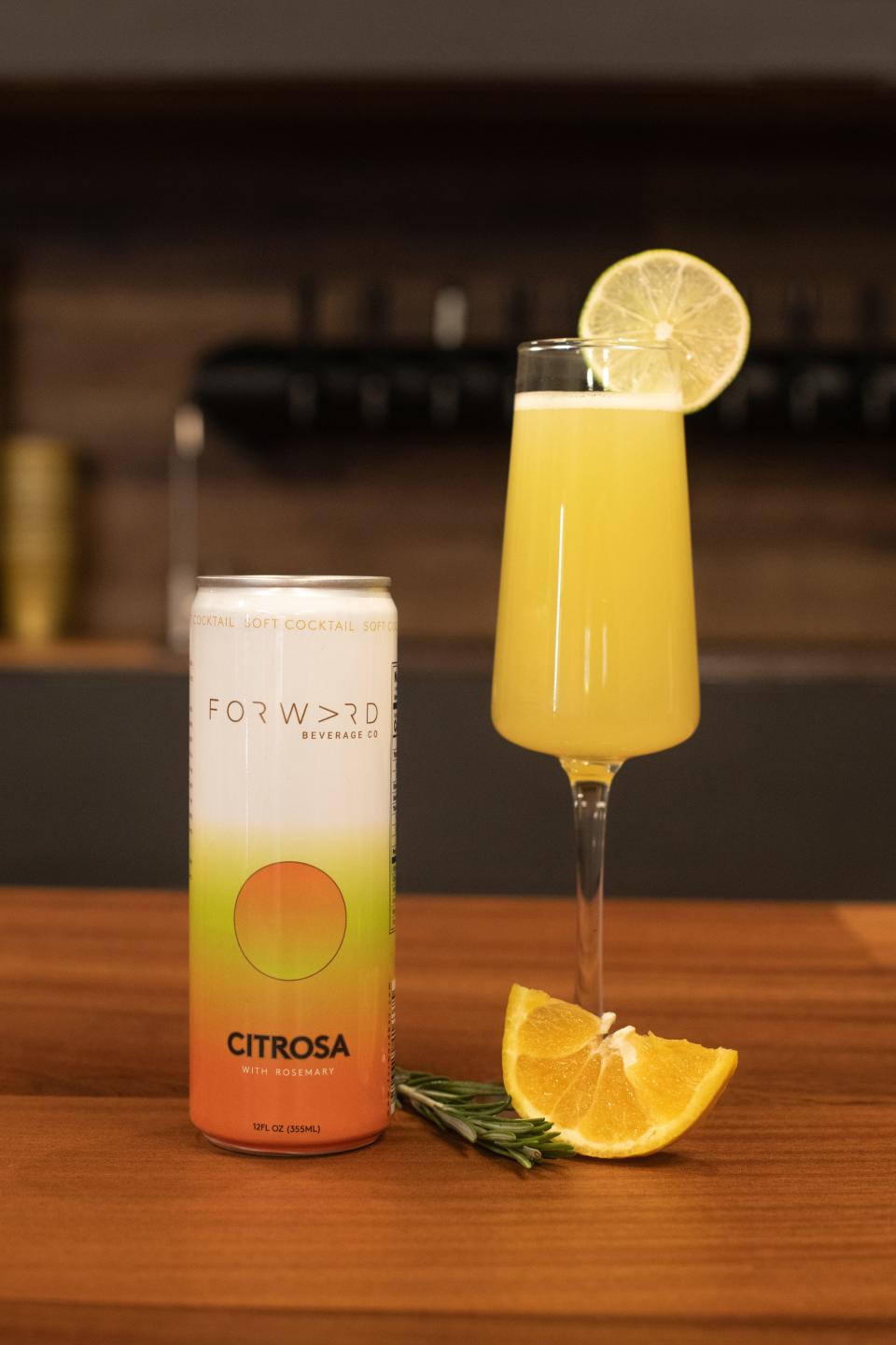The nonalcoholic Citrosa soft cocktail from Wausau's Forward Beverage Co. was inspired by a mimosa.