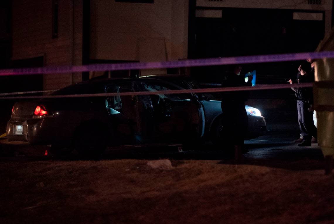 Kansas City police opened a homicide investigation Tuesday evening after a man was found fatally shot inside a vehicle in the 10300 block of East 42nd Street in the Stonegate Meadows apartment complex.