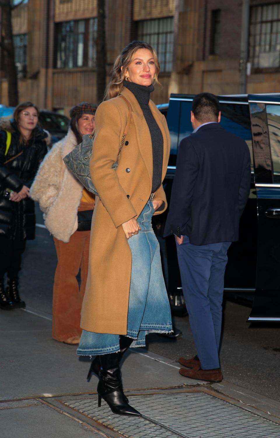 NEW YORK, NY - MARCH 21: Gisele Bundchen is seen leaving 'The View' on March 21, 2024 in New York, New York. (Photo by MEGA/GC Images)