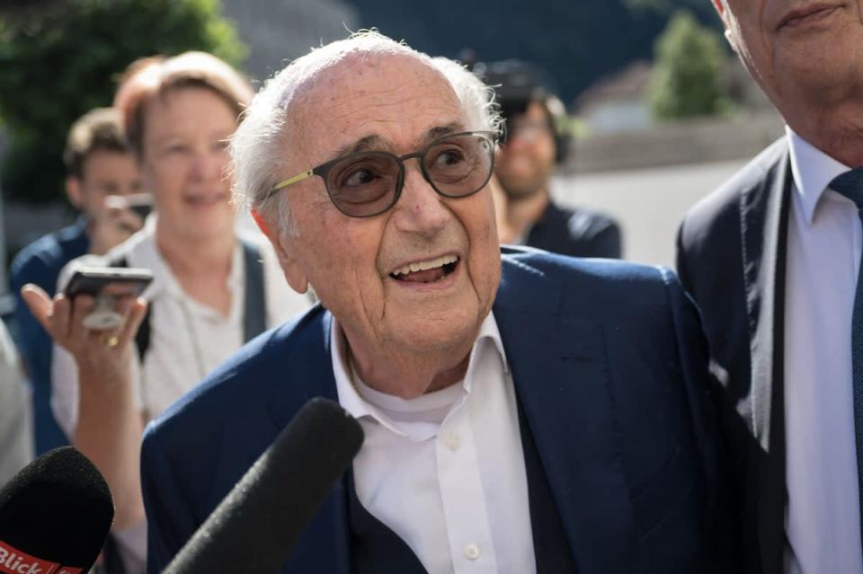 Sepp Blatter has been cleared of a FIFA corruption charge by a Swiss court  (AFP via Getty Images)