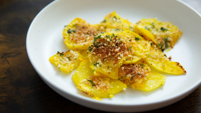 baked turnip dish on a plate