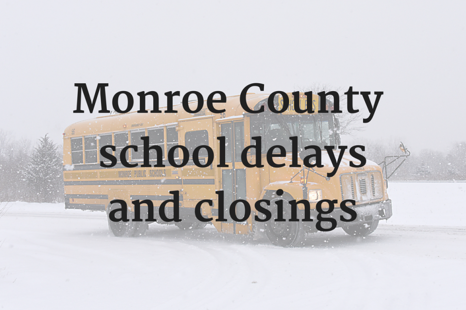 Monroe County school closings snow