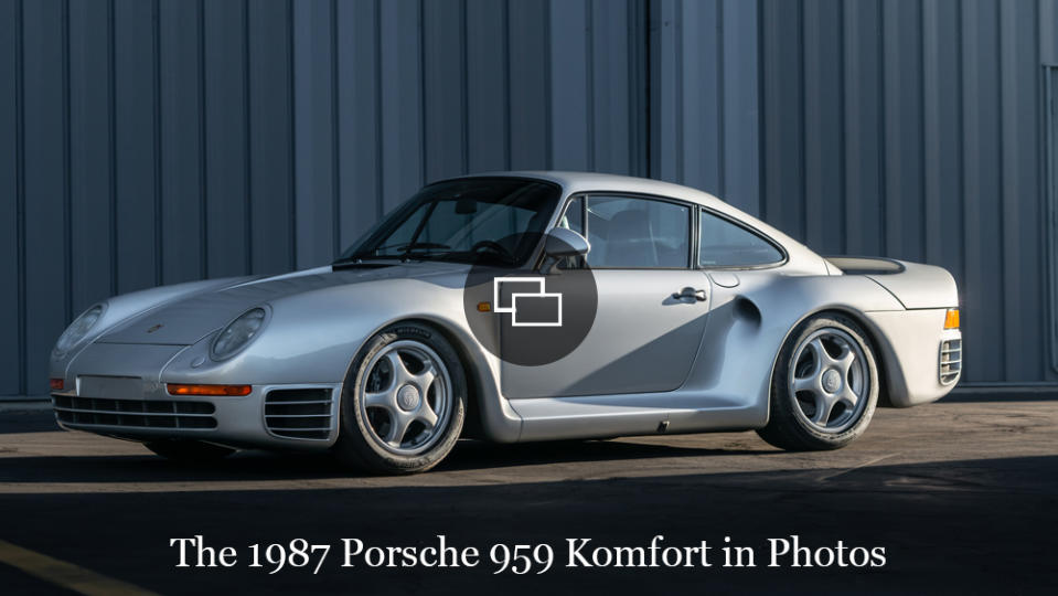 A 1987 Porsche 959 Komfort.