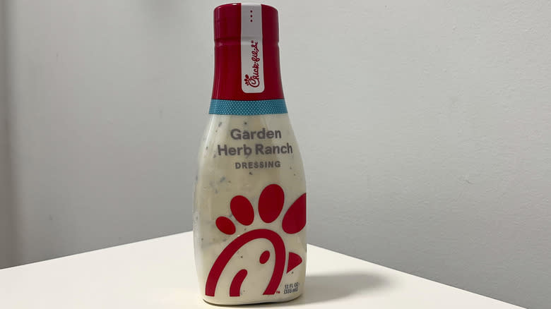 Chick-fil-A ranch dressing bottle
