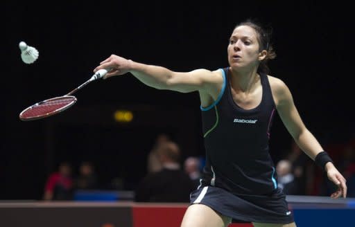 Elizabeth Cann of England at the All England Open Badminton Championships in March 2012. The Badminton World Federation (BWF) sparked uproar last year when it tried to make skirts or dresses mandatory for female players, in an attempt to attract more fans, before postponing the move indefinitely