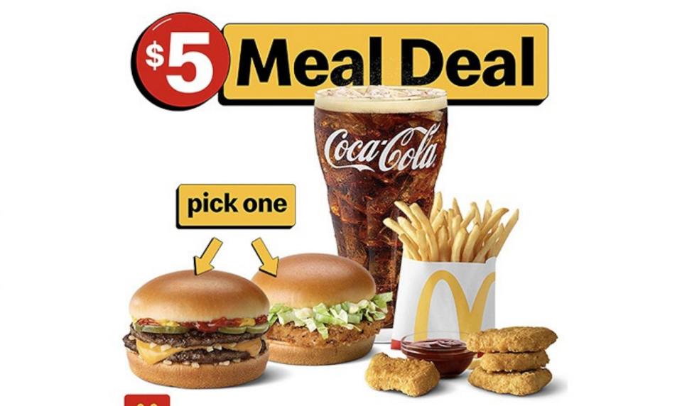 PHOTO: McDonald's has extended its popular $5 meal deal for the fall. (McDonald's)