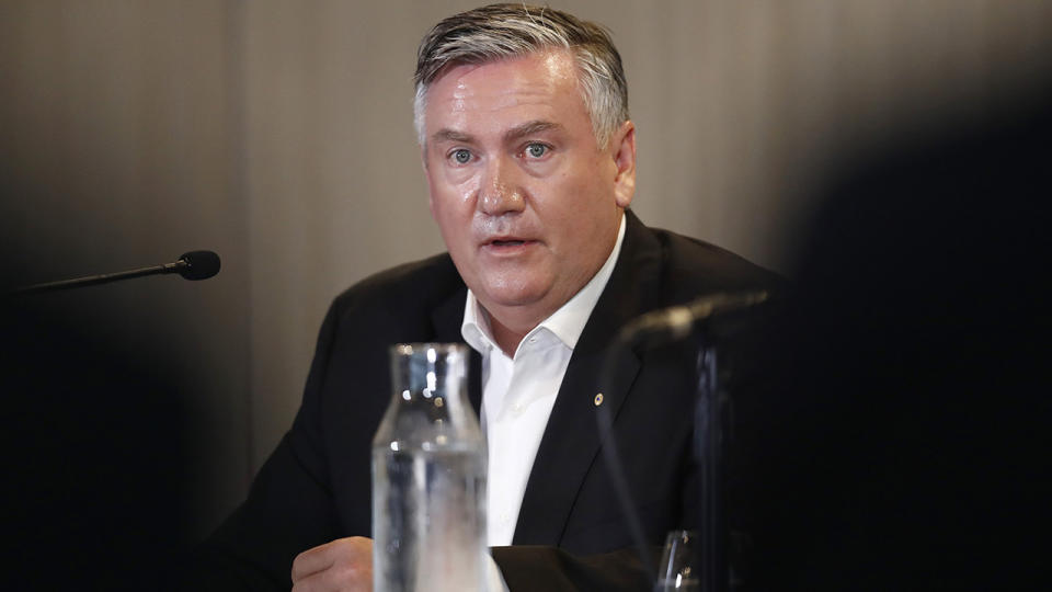 Eddie mcGuire announced he would step down as Collingwood president back in February.  (Photo by Darrian Traynor/Getty Images)