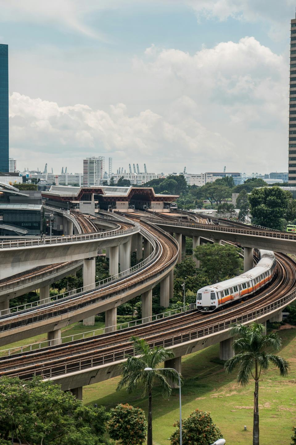 Stock photo described as “free HD photo of train, grey, singapore, and wallpaper.”<span class="copyright">shawnanggg/<a href="https://unsplash.com/photos/white-and-red-train-on-rail-road-during-daytime-6mdWIQD8SEc?utm_content=creditCopyText&utm_medium=referral&utm_source=unsplash" rel="nofollow noopener" target="_blank" data-ylk="slk:Unsplash;elm:context_link;itc:0;sec:content-canvas" class="link ">Unsplash</a></span>
