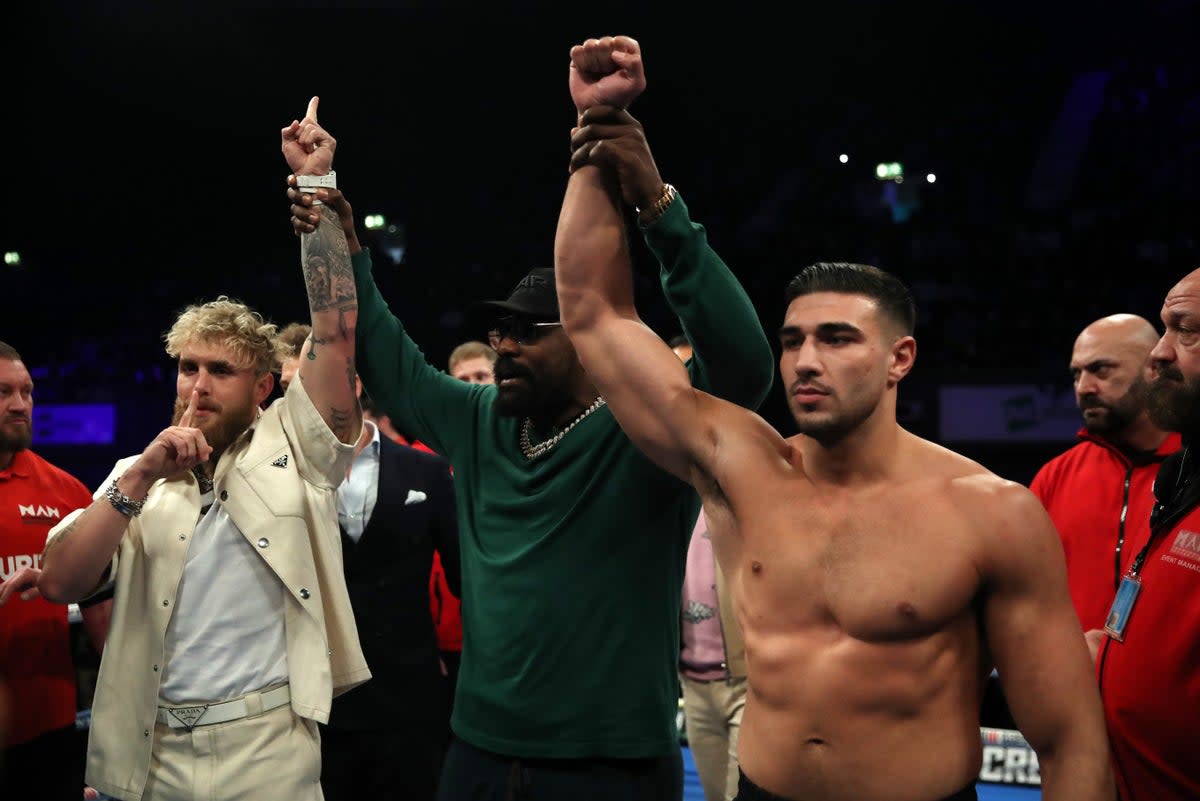 Grudge match: Jake Paul takes on Tommy Fury this Sunday  (Getty Images)