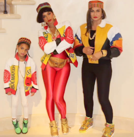 Blue, Bey, and Tina were Salt-N-Pepa. (Photo: Instagram) 