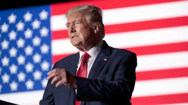 PHOTO: Former President Donald Trump holds a rally in Wilmington, N.C., Sept. 23, 2022. (Chris Seward/AP)