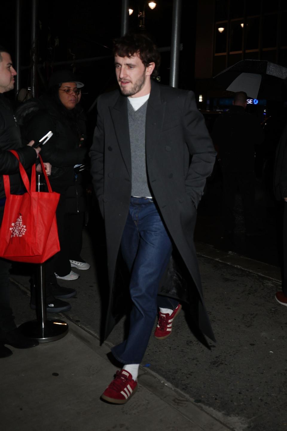 Mescal arrives at the SNL after-party on January 28.