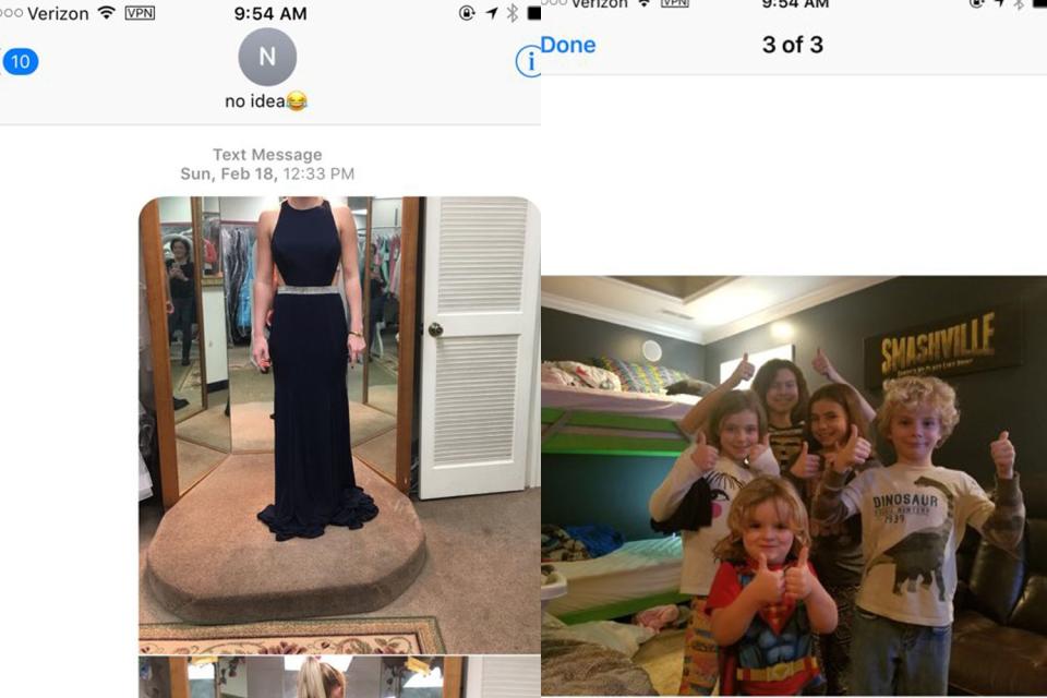 A young woman asking for an opinion on her dress texted the wrong number. A father of 6 received the text and responded to her. Here's how it's already changing the life of his little boy with leukemia