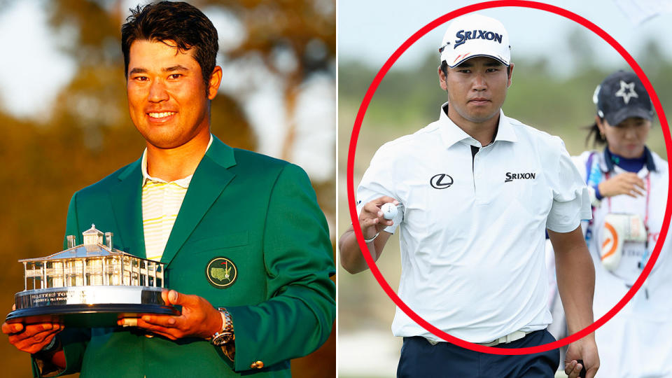 Seen here, Hideki Matsuyama won the 2021 Masters to become Japan's first winner of a men's golf major.