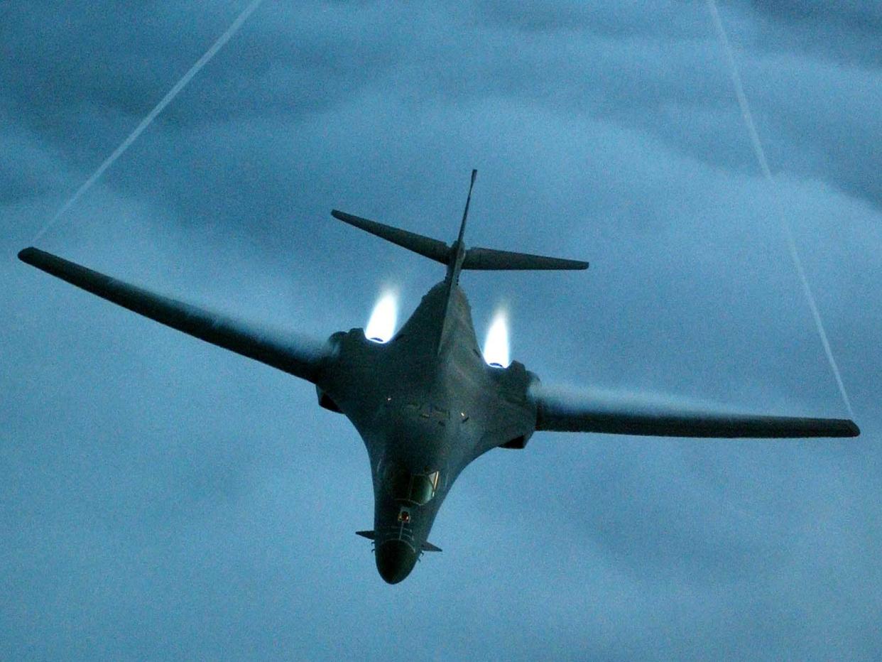 A file photo of a B-1B Lancer bomber: REUTERS