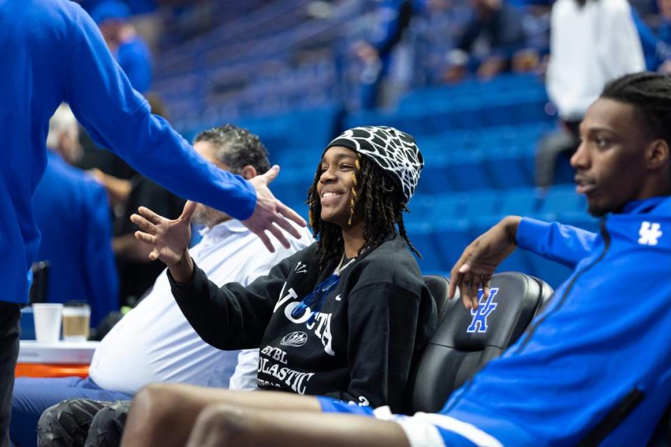 Jasper Johnson took an official visit to Kentucky last season in February for the Wildcats’ home loss to Gonzaga at Rupp Arena.