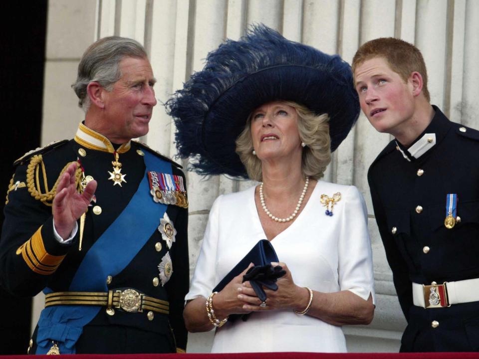 Charles, Camilla, and Harry