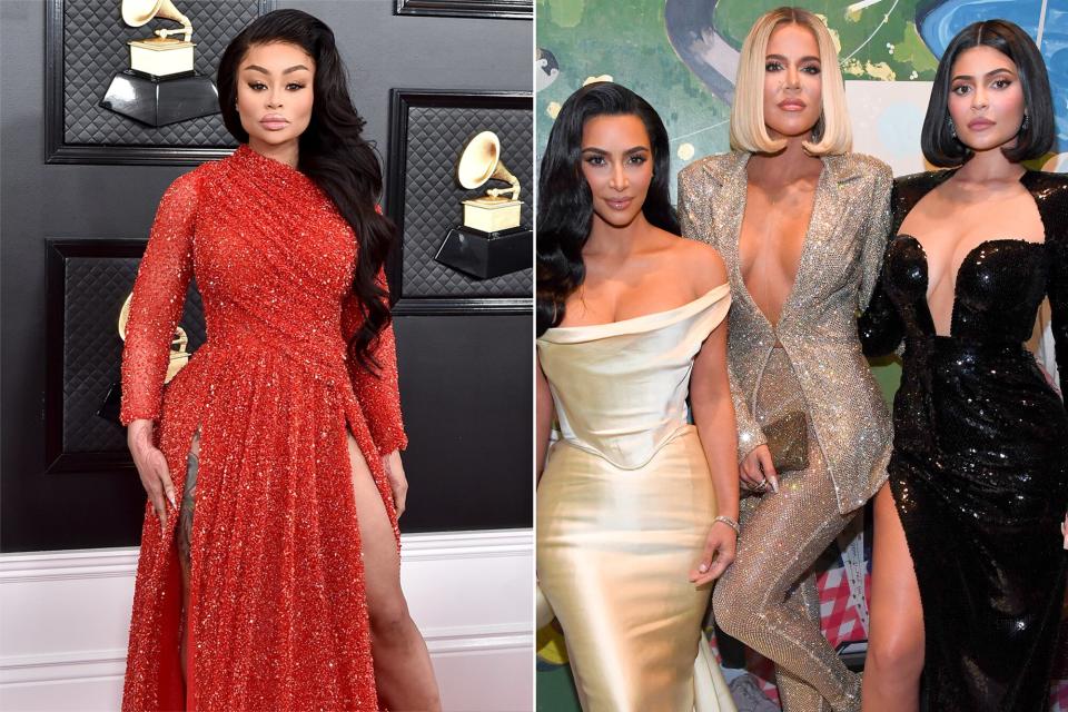 Blac Chyna; Kim Kardashian, Khloe Kardashian, and Kylie Jenner