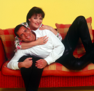 <p>The presenter also did a stint on breakfast show GMTV with Lorraine Kelly in the 2000s. (Rex) </p>