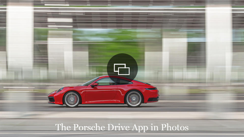 Driving a Porsche 911 Carrera S. 