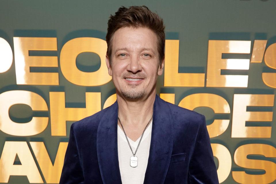 <p>Todd Williamson/NBC via Getty</p> Jeremy Renner attends the 2024 People