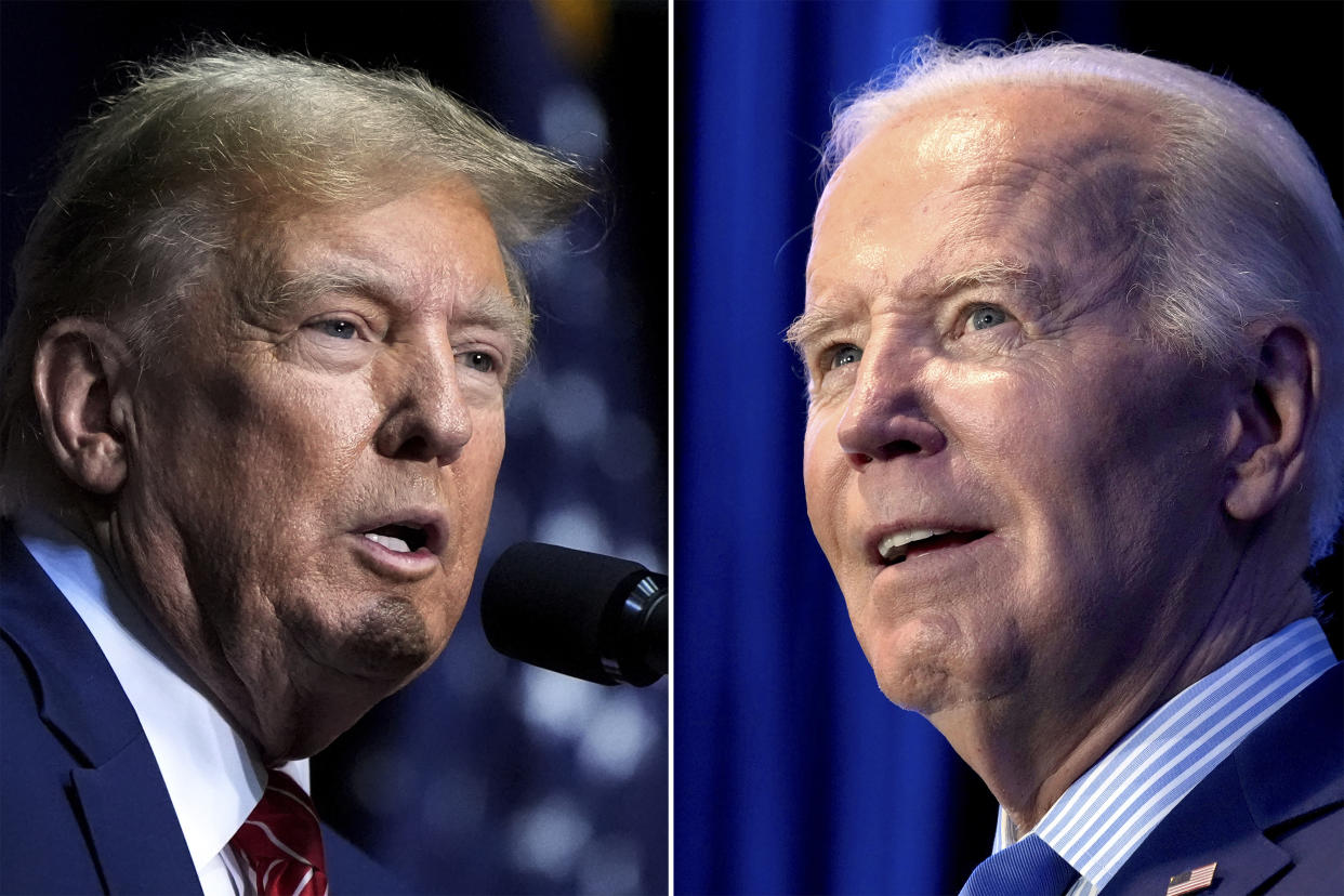 Former President Donald Trump and President Joe Biden faced off in a debate Thursday evening. (AP Photo, File)