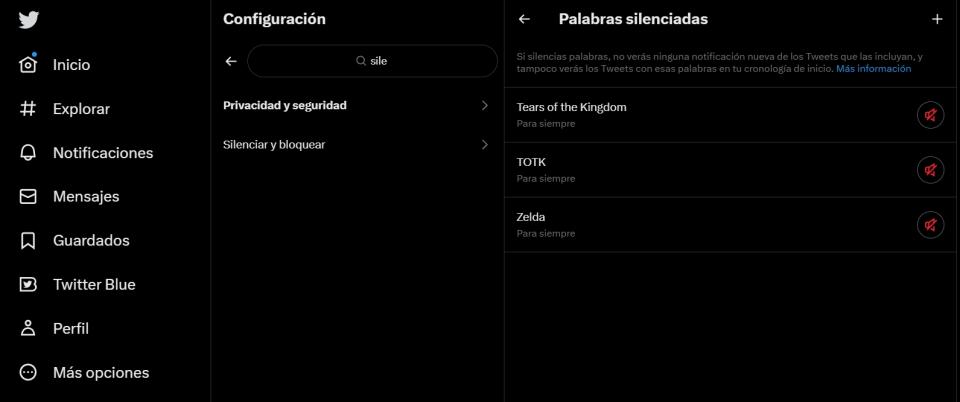 Silenciar palabras es muy sencillo en Twitter