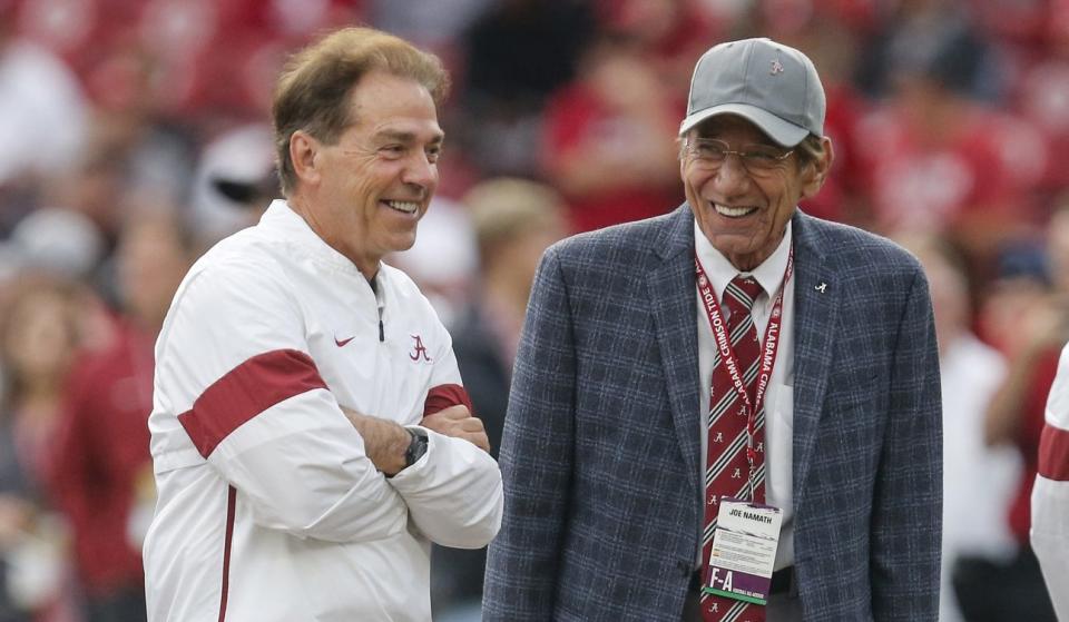 Nick Saban-Joe Namath