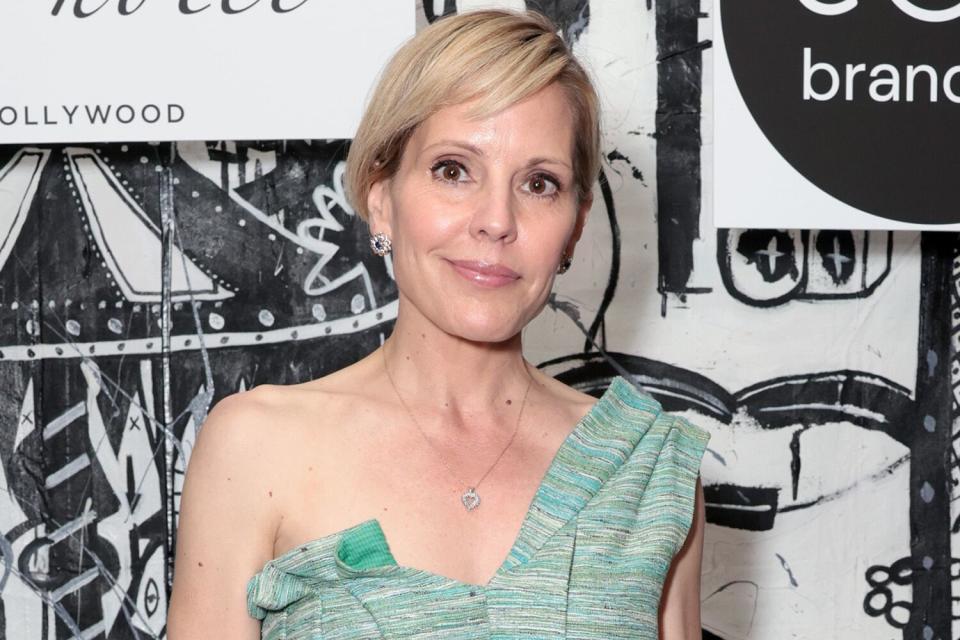 Emma Caulfield attends the EON Mist Sanitizer Pre-Oscars Lounge presented by GBK Brand Bar at La Peer Hotel on April 22, 2021 in Los Angeles, California.