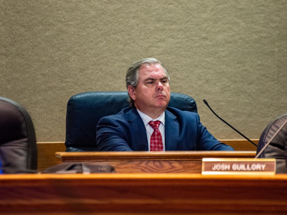 City-Parish Attorney Greg Logan at a meeting Tuesday, May 18, 2021.