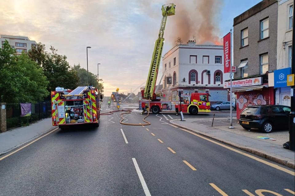 According to police a ‘suspicious’ fire previously broke out at the property in August (LFB)