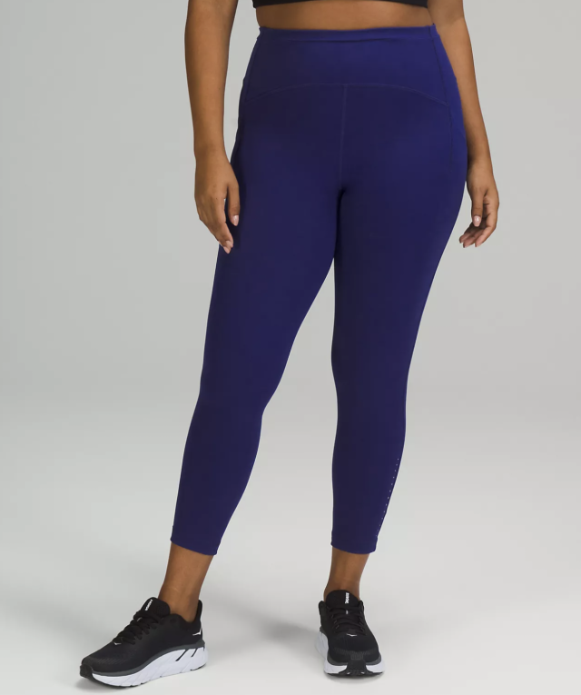 Lululemon Blue Striped Lulu Leggings Size 6 - $55 (49% Off Retail) - From  Saige