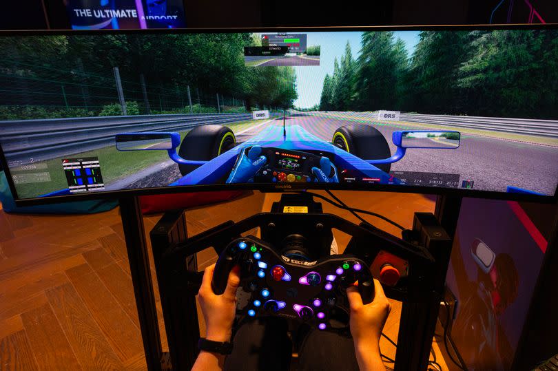 Hop in the driver's seat with the F1 simulator