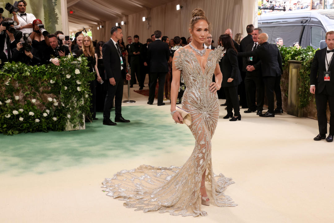 Jennifer Lopez on the red carpet.