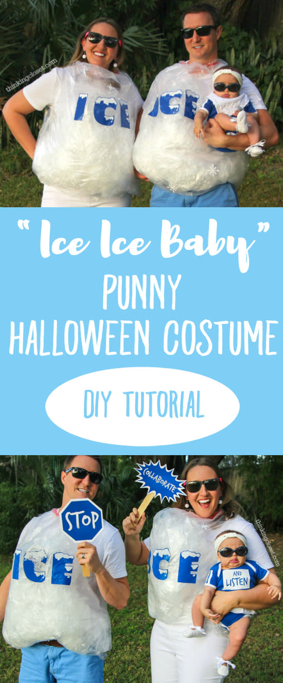 family halloween costume ideas ice ice baby (Thinking Closet )