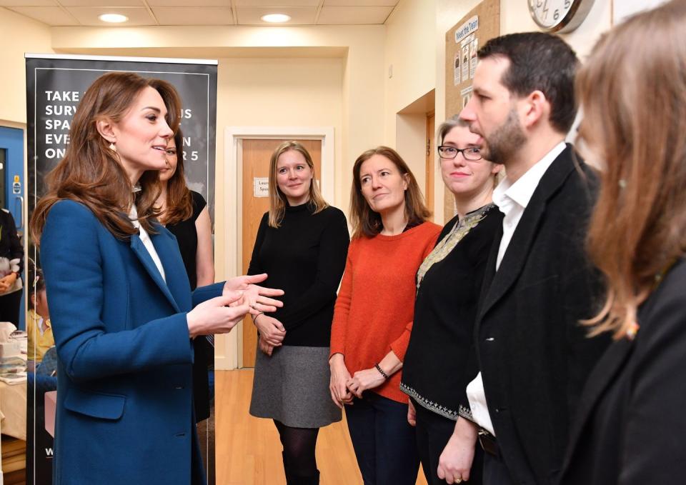 The duchess spoke to staff about the 'Five Big Questions on the Under Fives' Survey