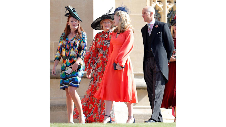 Lady Tamara van Cutsem, Natalia Grosvenor, Duchess of Westminster, Lady Viola Grosvenor and Edward van Cutsem