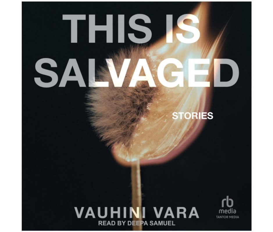 <p>Audible</p><p>If you’re in the mood for escaping your own storylines for a while, immerse yourself in the vivid worlds depicted in this collection of short stories by Pulitzer Prize finalist Vauhini Vara. Fans of her debut novel, <em>The Immortal King Rao </em>will appreciate her imagination and sense of escapism. With <em>This Is Salvaged</em>, get ready for an anthology that will remind you to cherish life’s strange little moments and be in awe of the big ones.</p><p><strong><em>Listen on Audible </em><a href="https://www.audible.com/pd/This-Is-Salvaged-Audiobook/B0CJ9V8NMK" rel="nofollow noopener" target="_blank" data-ylk="slk:here;elm:context_link;itc:0;sec:content-canvas" class="link "><em>here</em></a><em>.</em></strong></p>