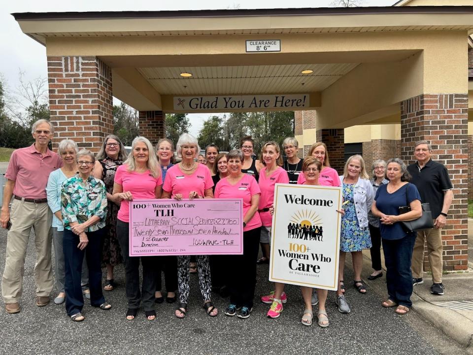 Lutheran Social Services of North Florida, Inc.’s KidSafe Program was the recent recipient of $27,700 from the Tallahassee Chapter of 100+ Women Who Care in March 2023.