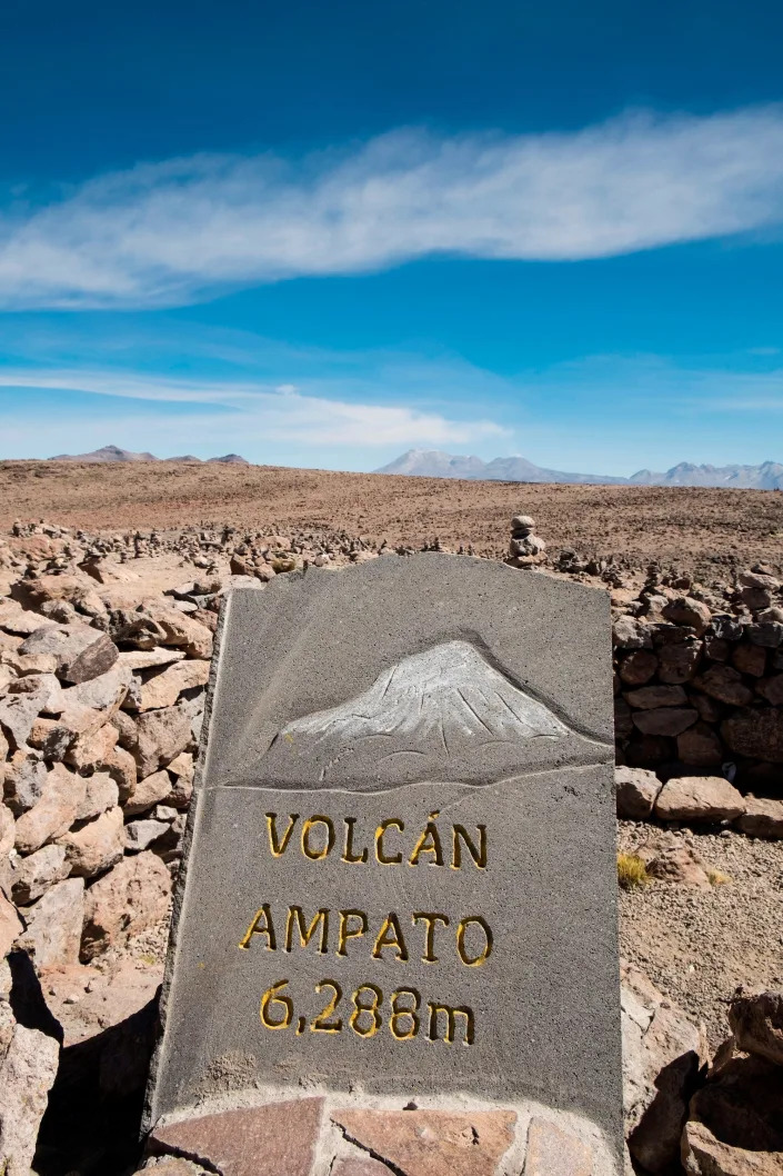 Volcan Ampato. Cordillera De Los Andes. Peru.