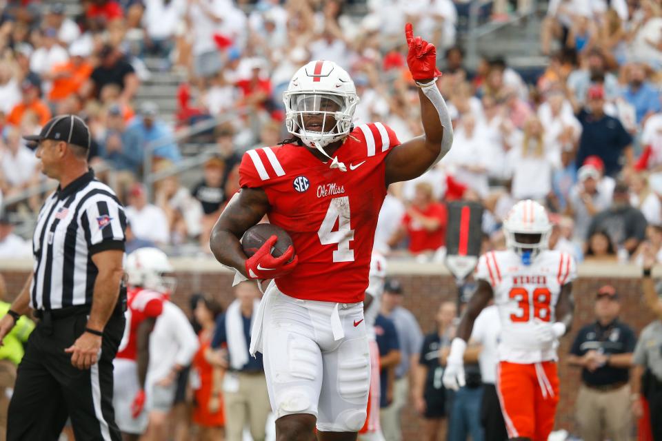 In two seasons at Mississippi, new Ohio State running back Quinshon Judkins ran for 2,725 rushing yards and 31 touchdowns.