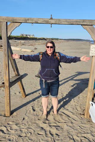 <p>courtesy Jamie Acord</p> Jamie Acord at Popham Beach State Park on June 1, 2024