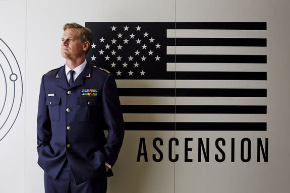 Actor Brian Van Holt portrays William Denninger, Captain of the Ascension starship in the SyFy miniseries "Ascension."